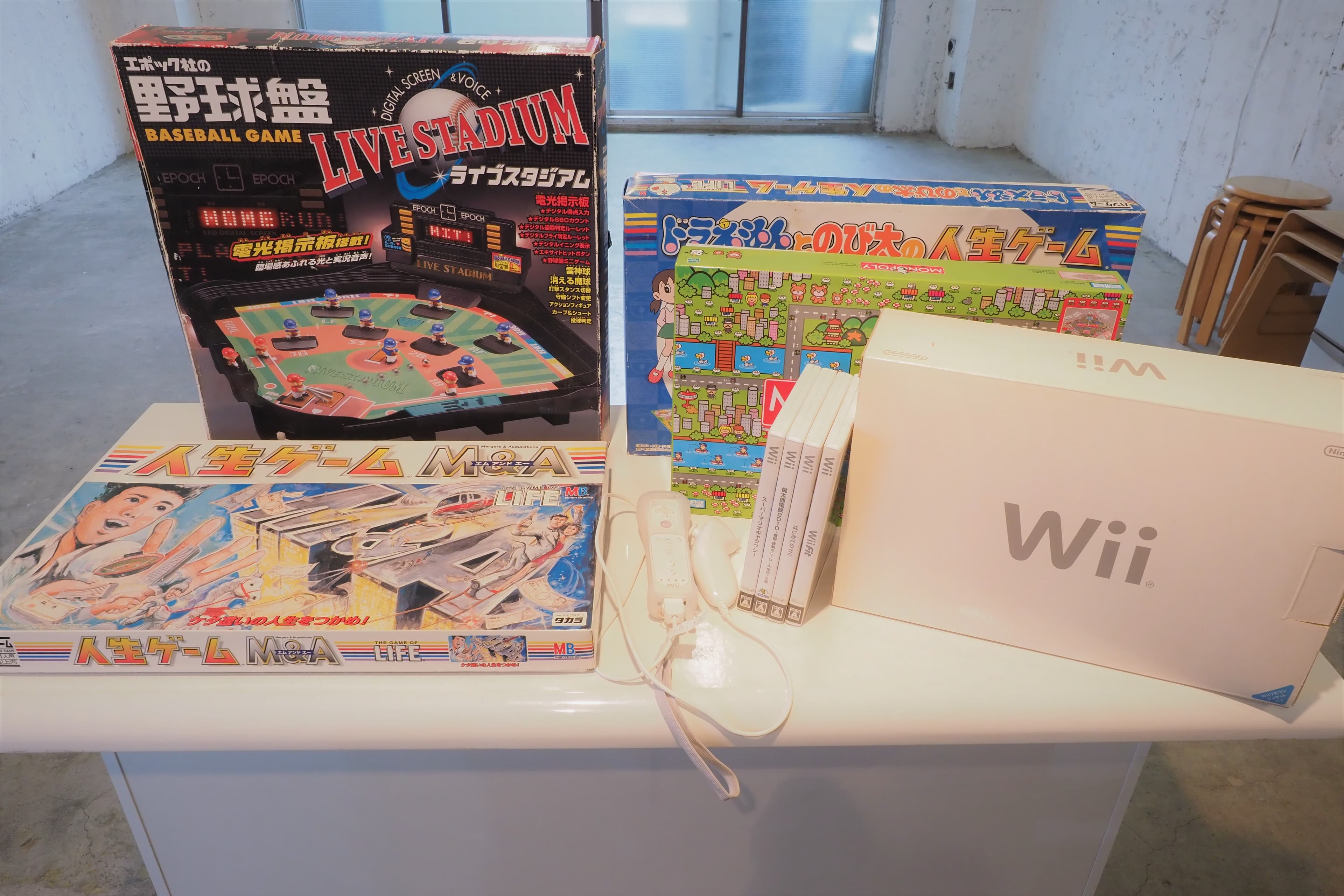 ボードゲームとWii(Wiiは畳スペースでのご利用となります)