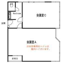 会議室Aの図面です。