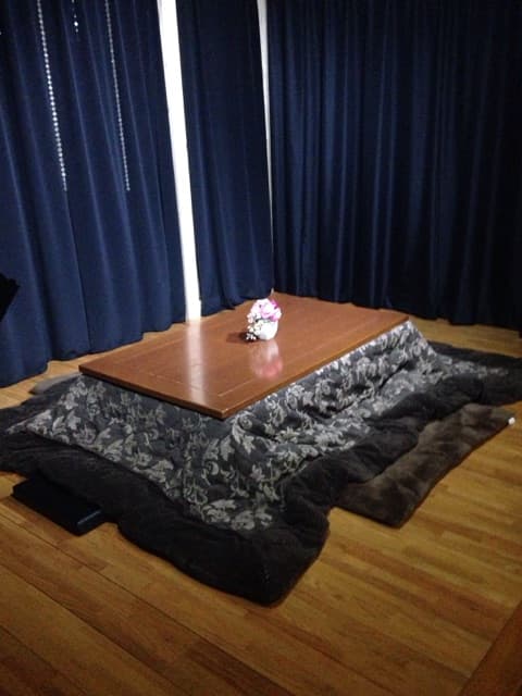 冬は掘りごたつに出来ます。