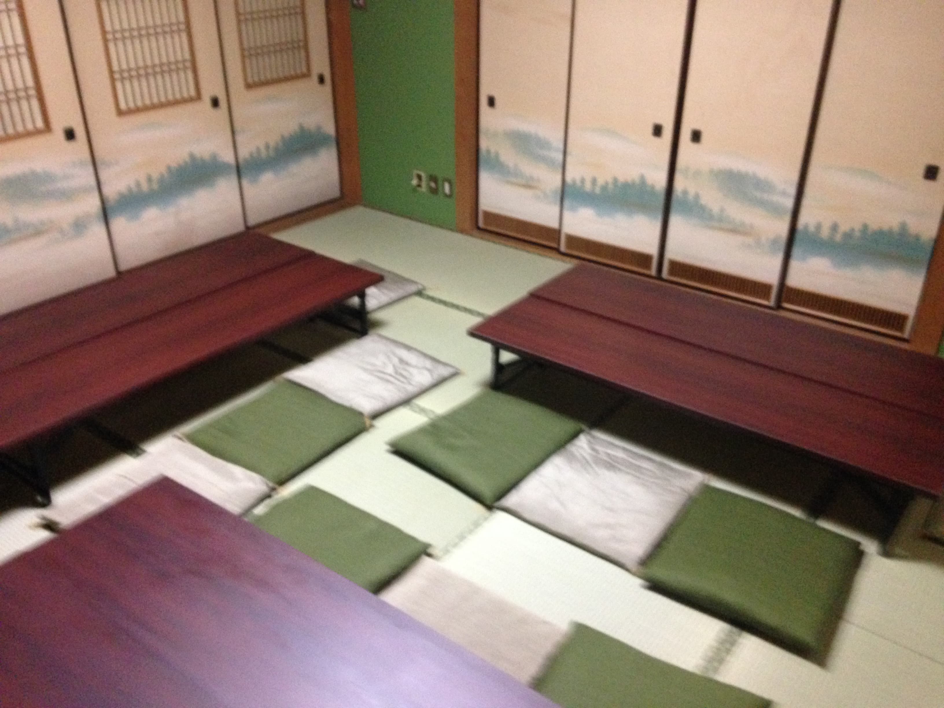 テーブルの配置例