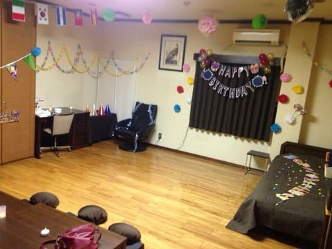 お部屋の飾り付けはご自由にどうぞ (後片付けはお願いします)