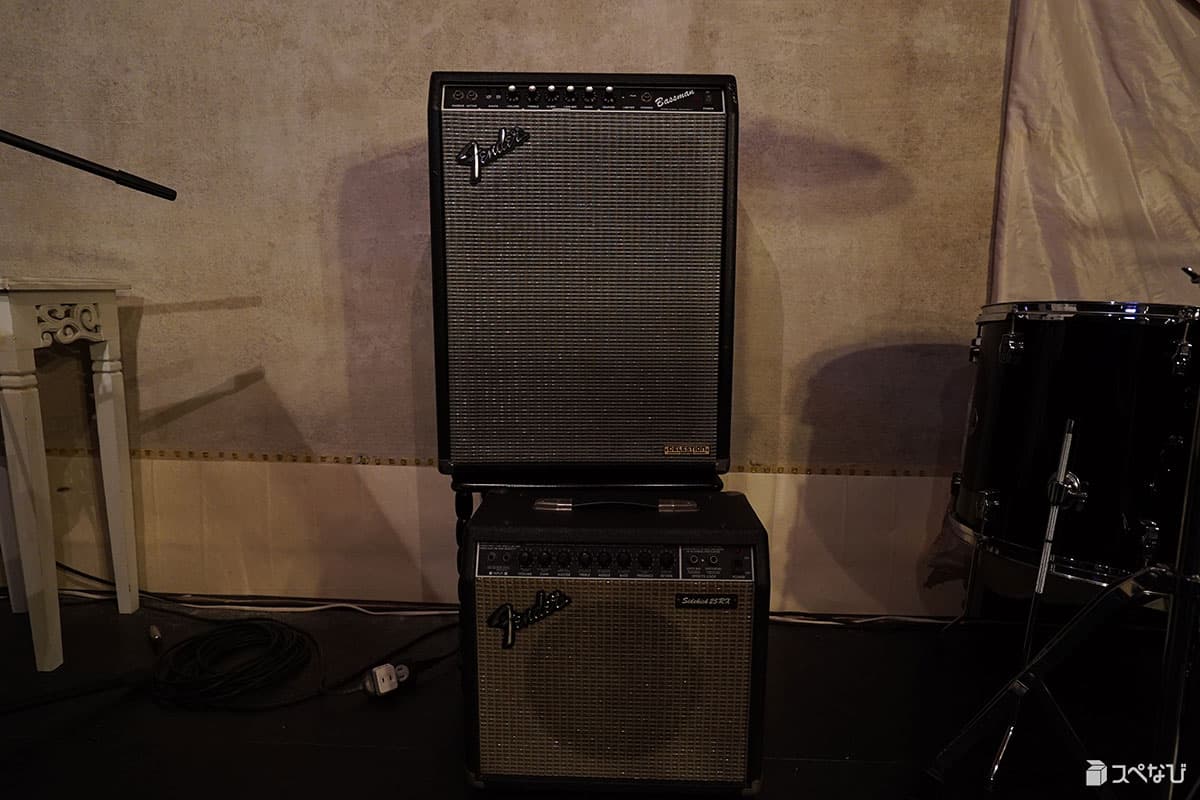 ギターアンプとベースアンプです!