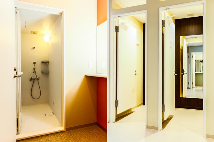 更衣室・シャワールーム(※シャワールーム200円/1回)