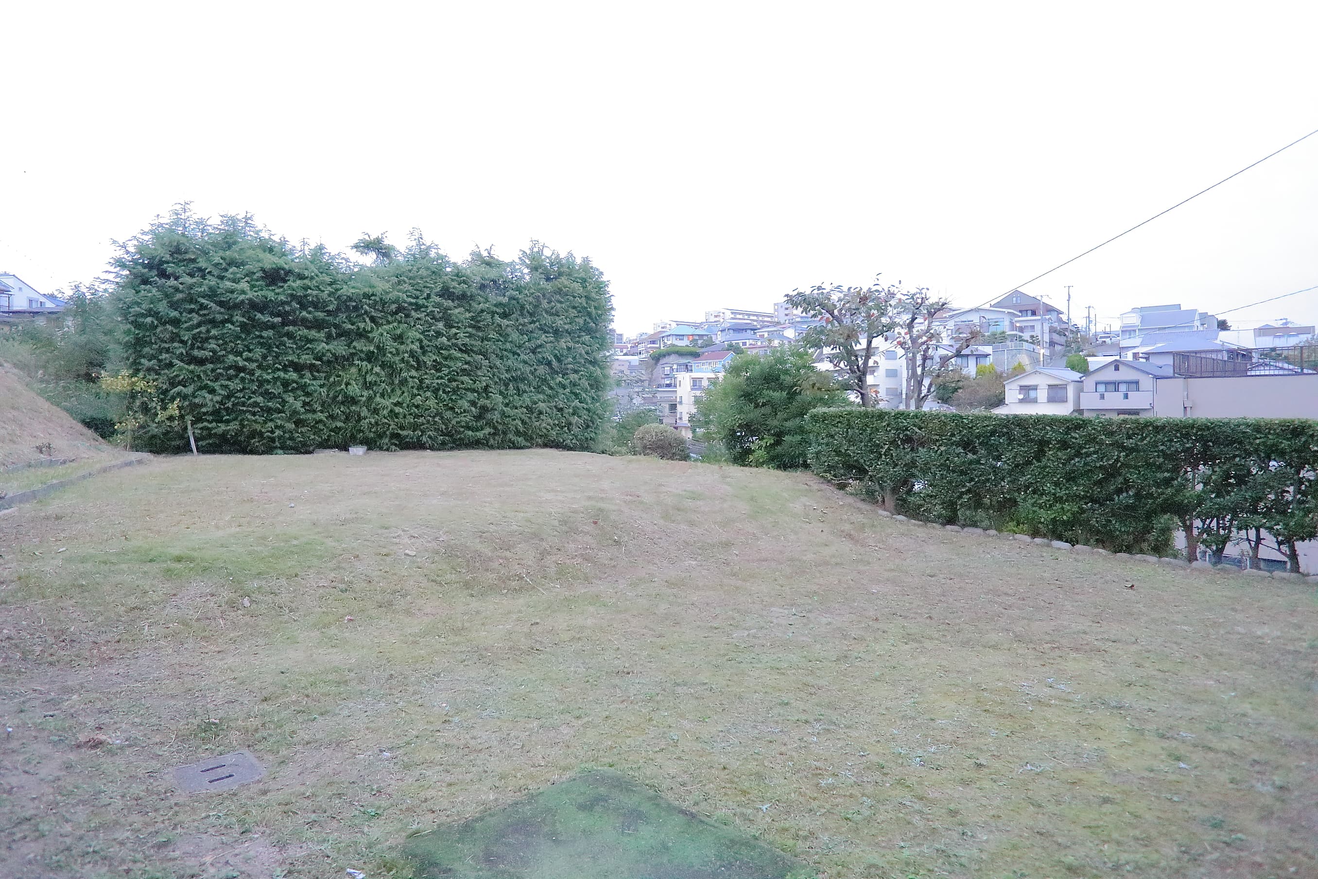 洋室と併せて裏庭もお使いいただけます(夏場は草が伸びているときがありますが、ご了承ください)