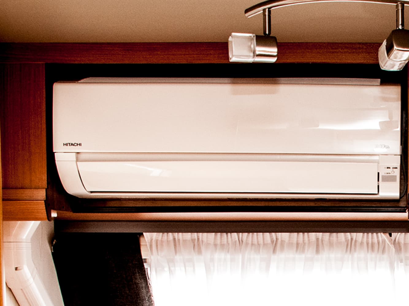 エアコン付きで快適