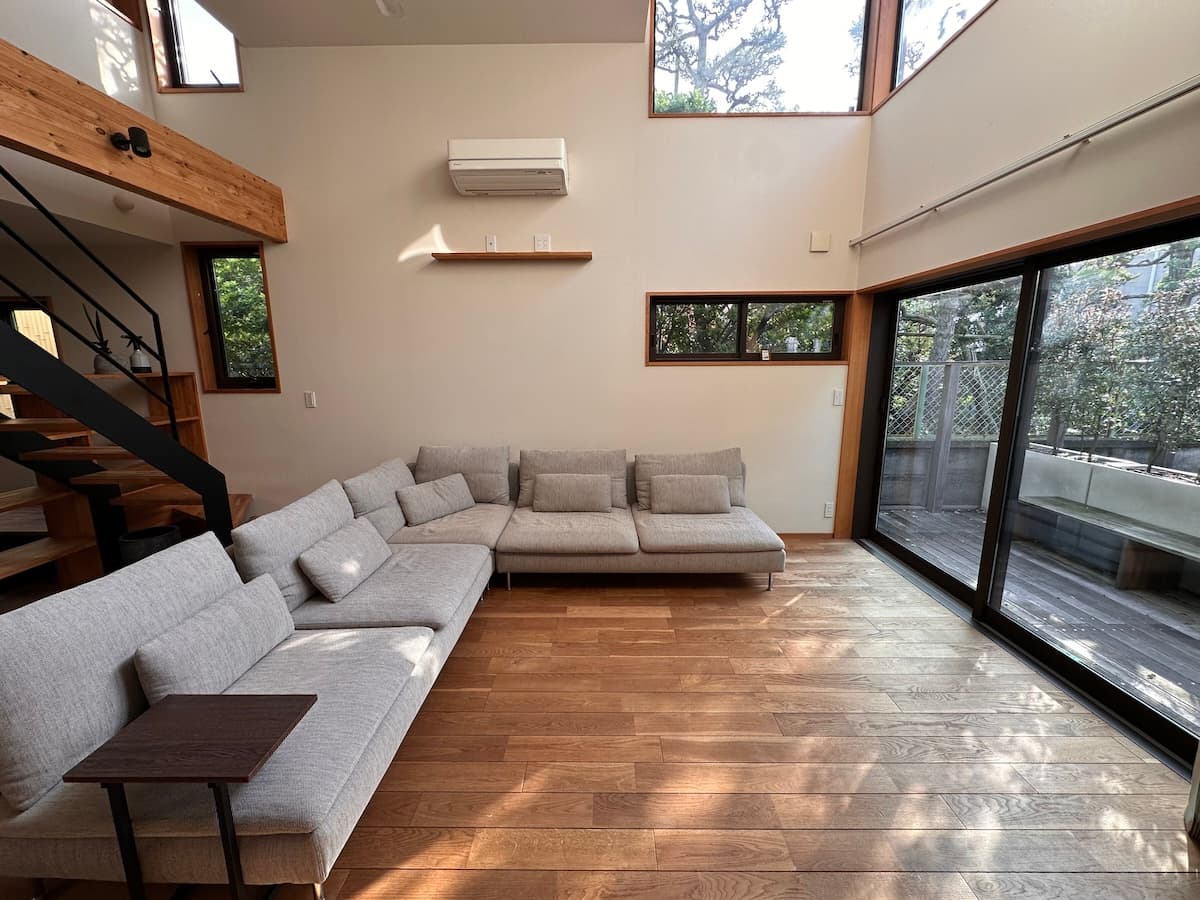 24畳のリビングスペース