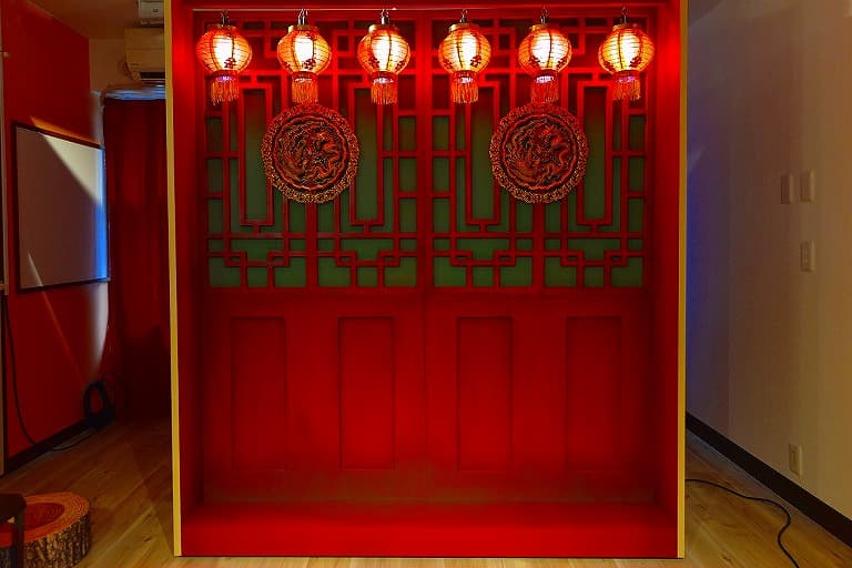 中華(提灯部分は調光可能です。キャラに合わせて雰囲気を変えられます☆)