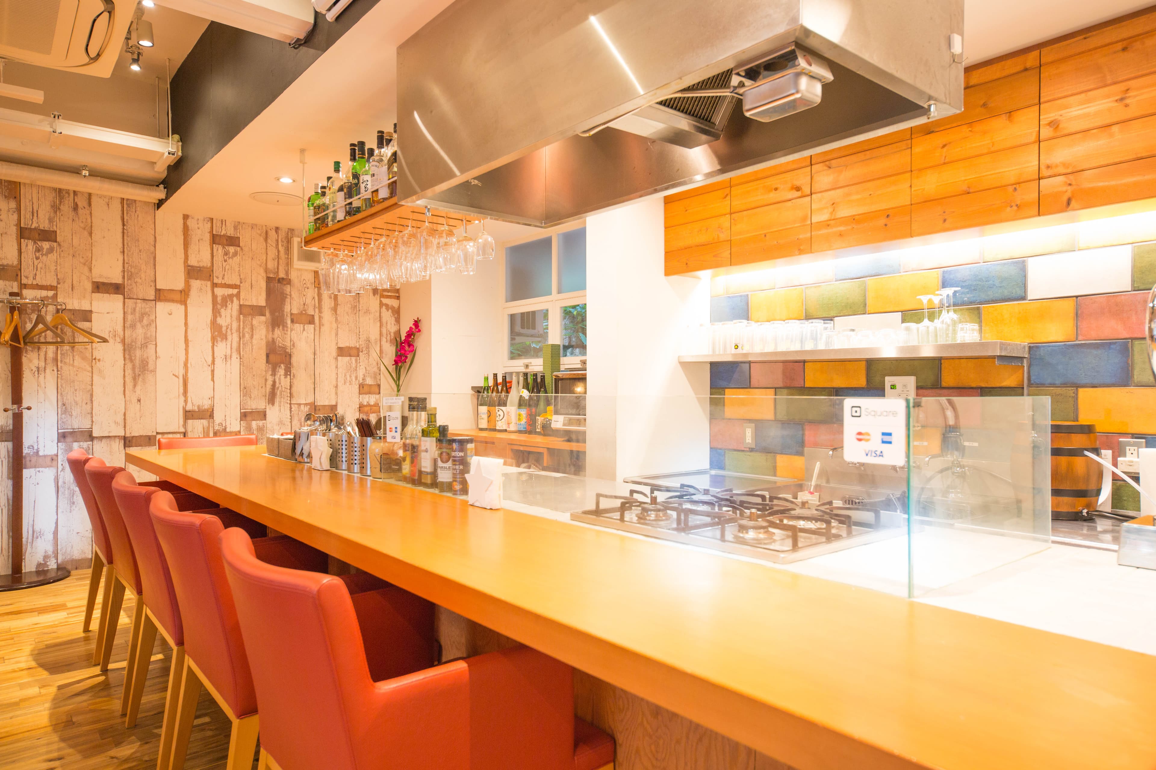 対面型キッチン付きカウンター