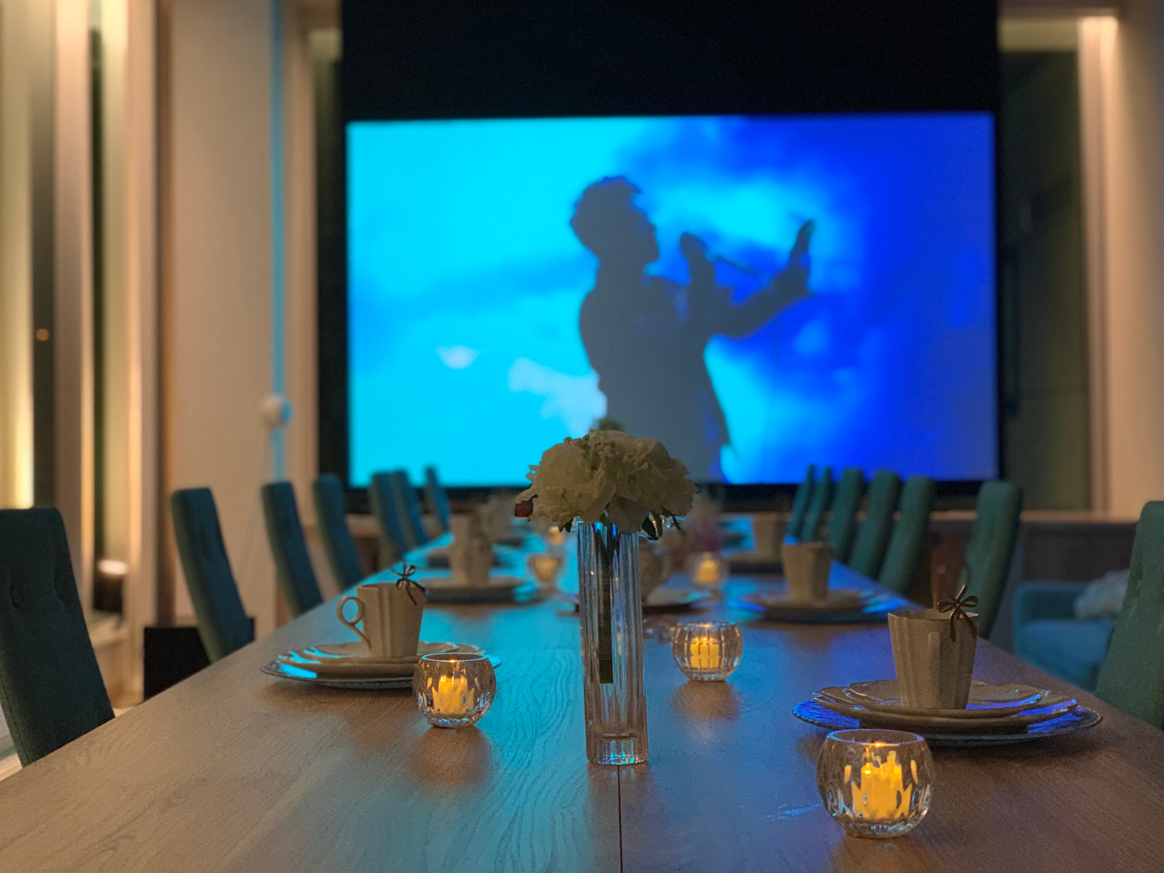 巨大スクリーン&迫力ある音響で映画館同様の感動を!!