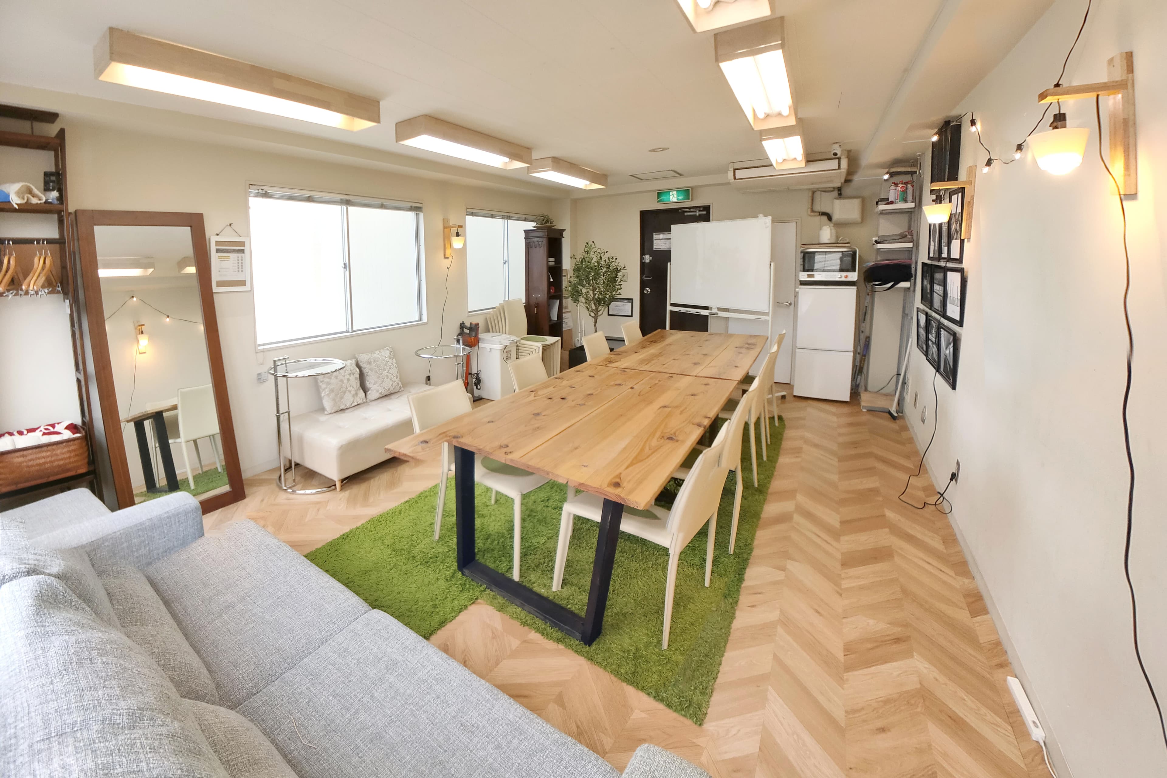 室内全体 貸会議室・レンタルオフィス Sabori 飯田橋301 24時間