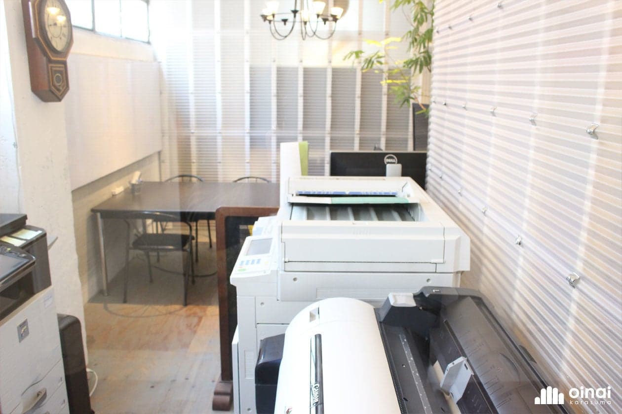 共用のコピーコーナーです。コピーやスキャンなどが可能です。