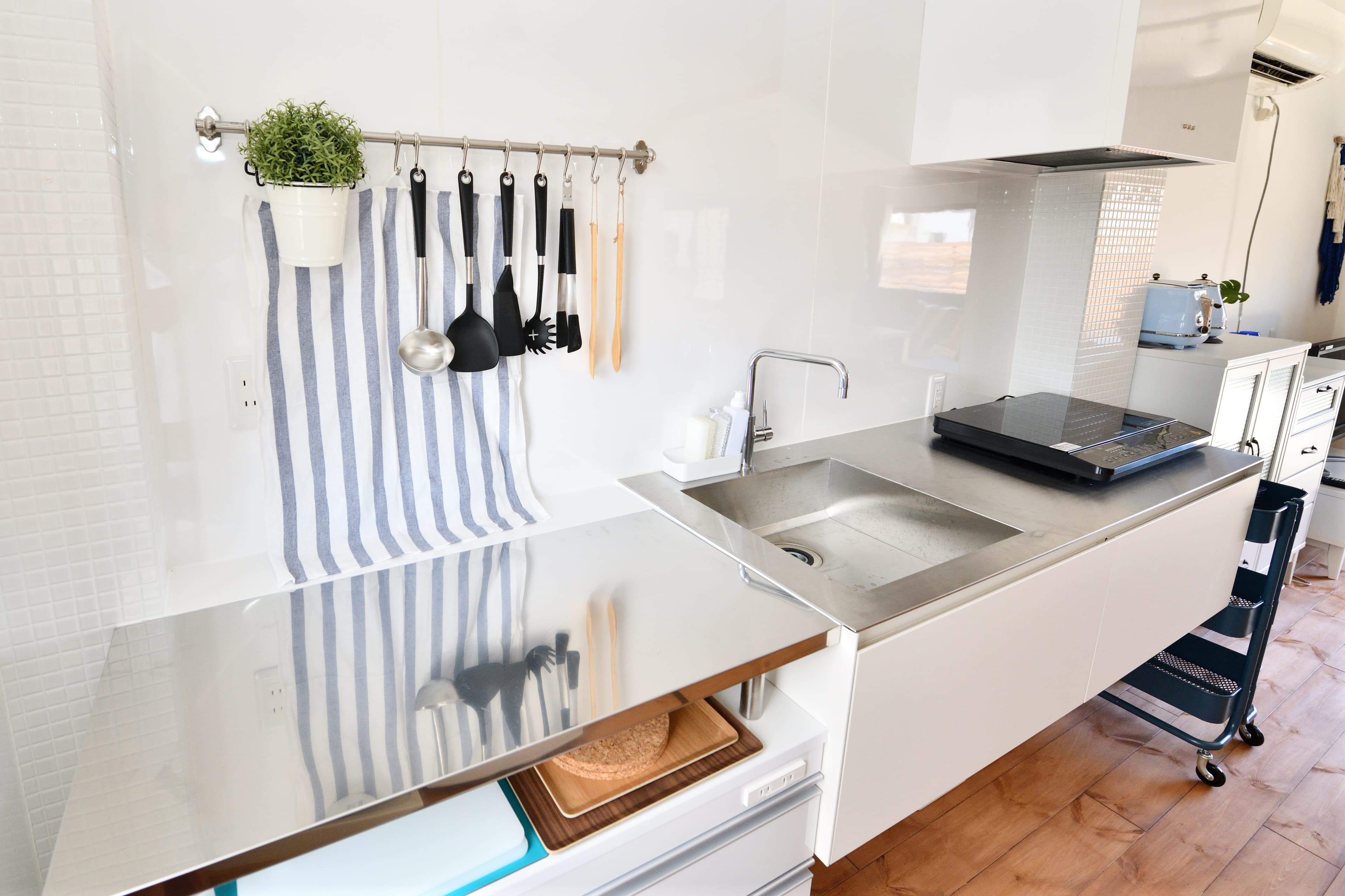 一般的な調理器具が揃っています