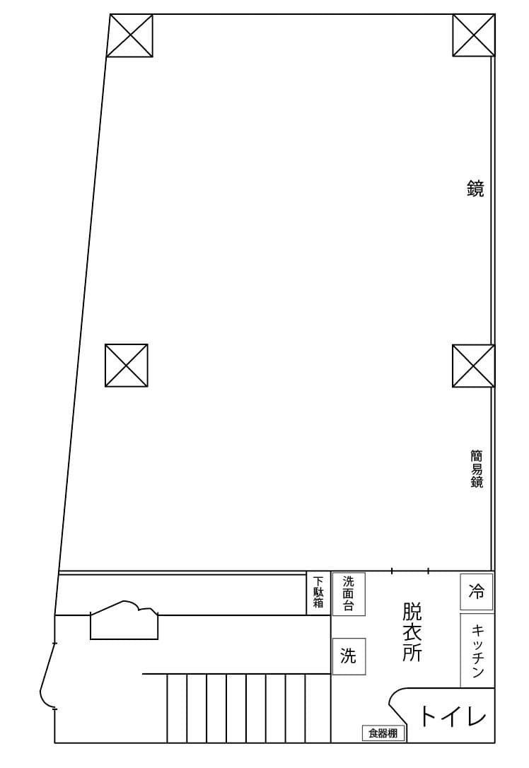 スタジオ 間取り図