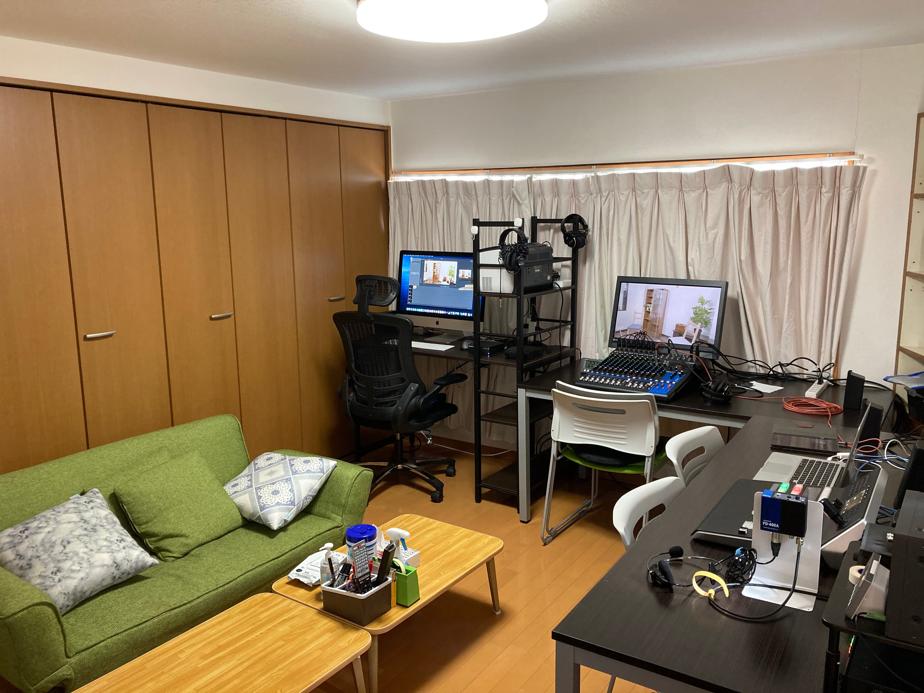 2階はコントロールルーム