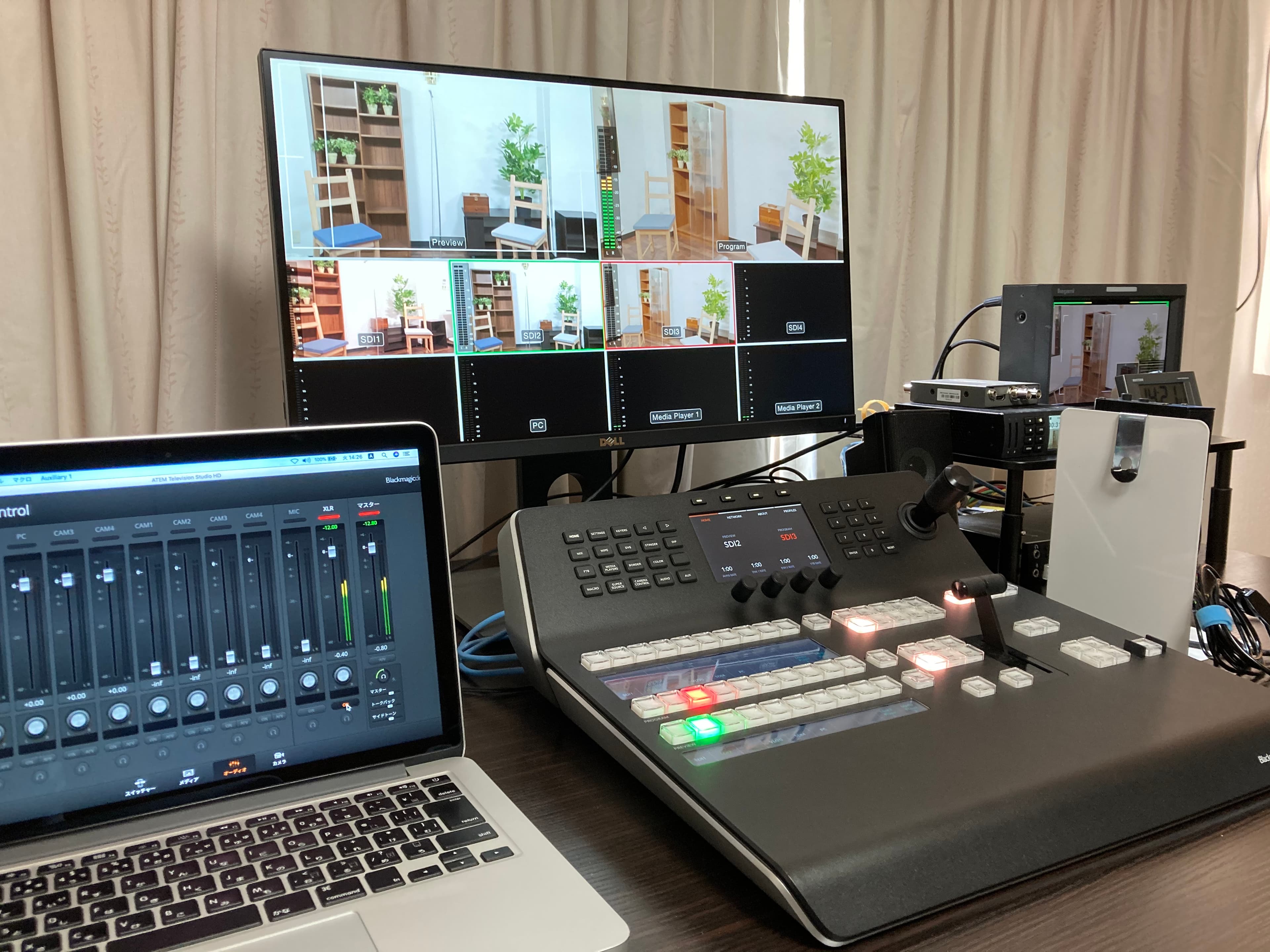 スイッチャー機材常設