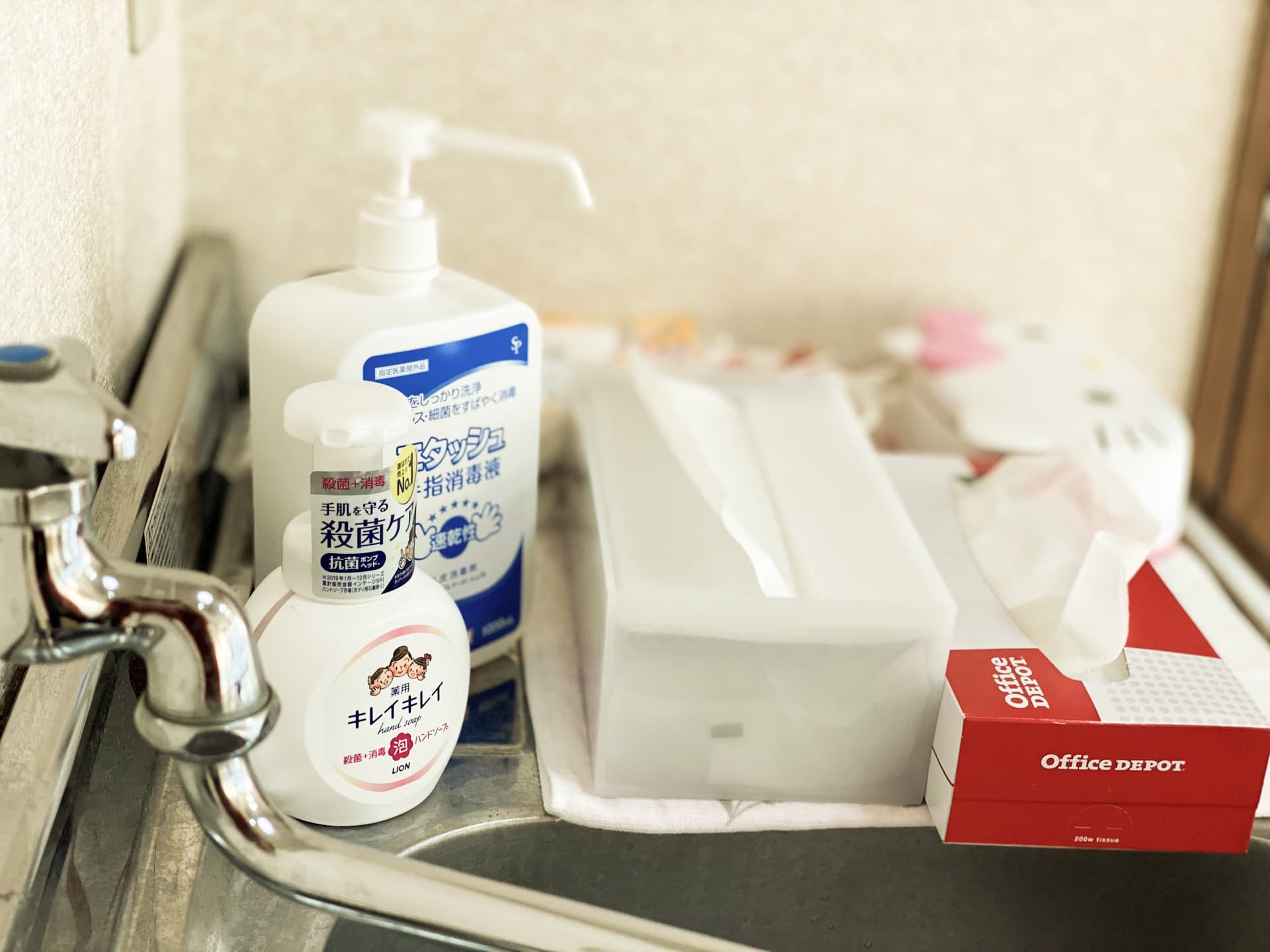 除菌スプレー、ハンドソープは無料でお使いいただけます。