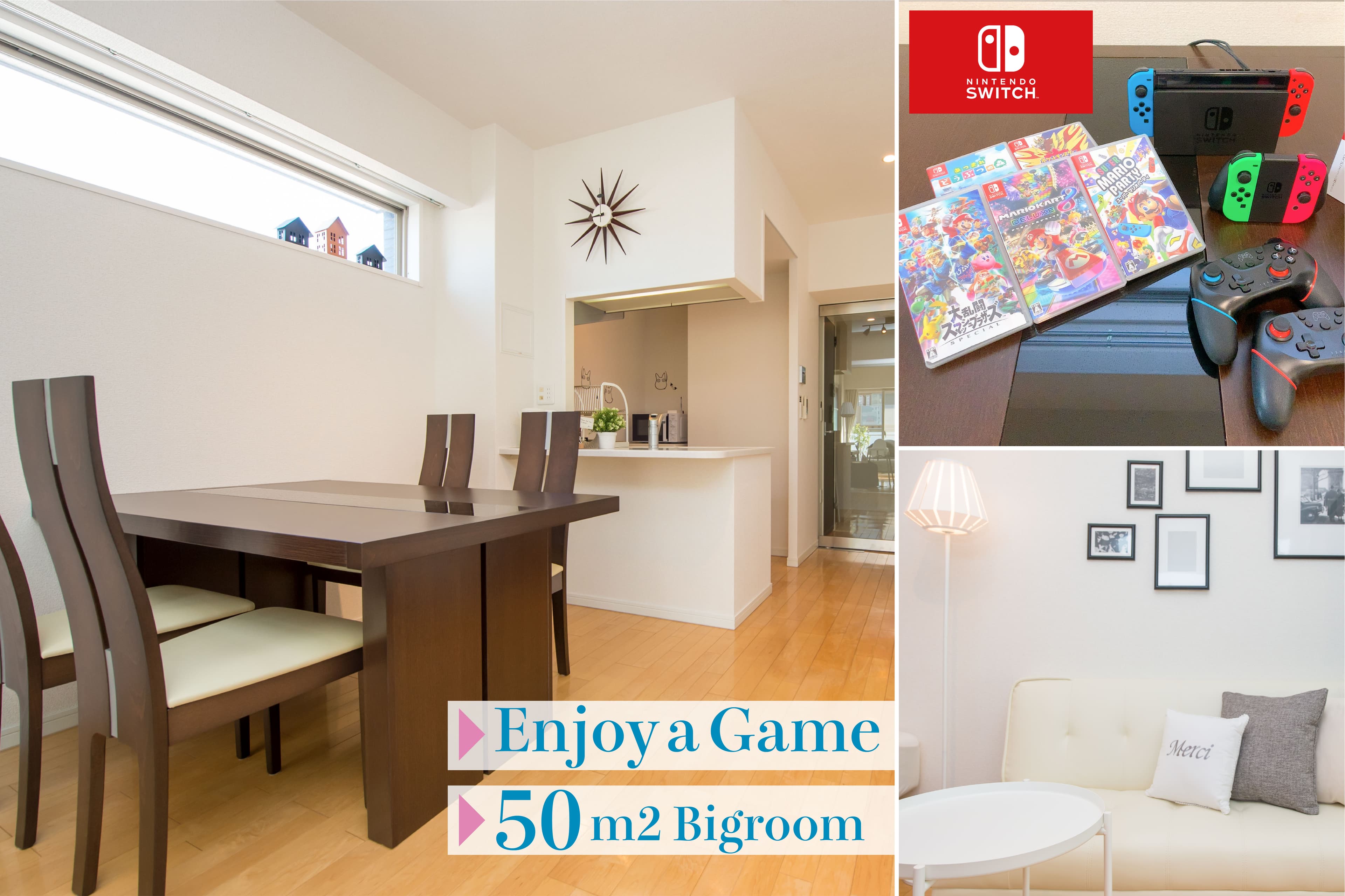 最上階1LDK/50m2のお部屋です。