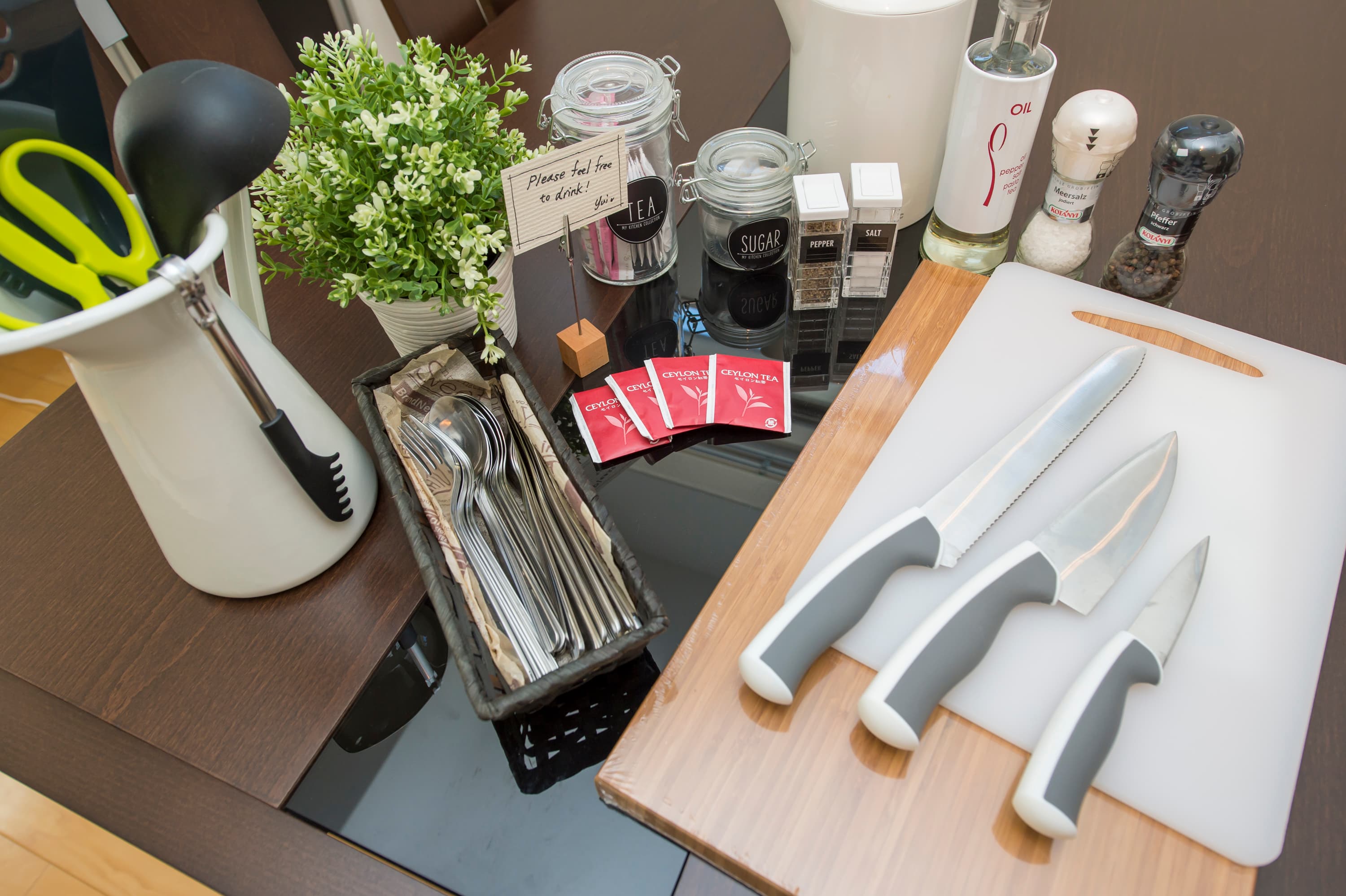 調理器具、調味料が無料でご利用いただけます。