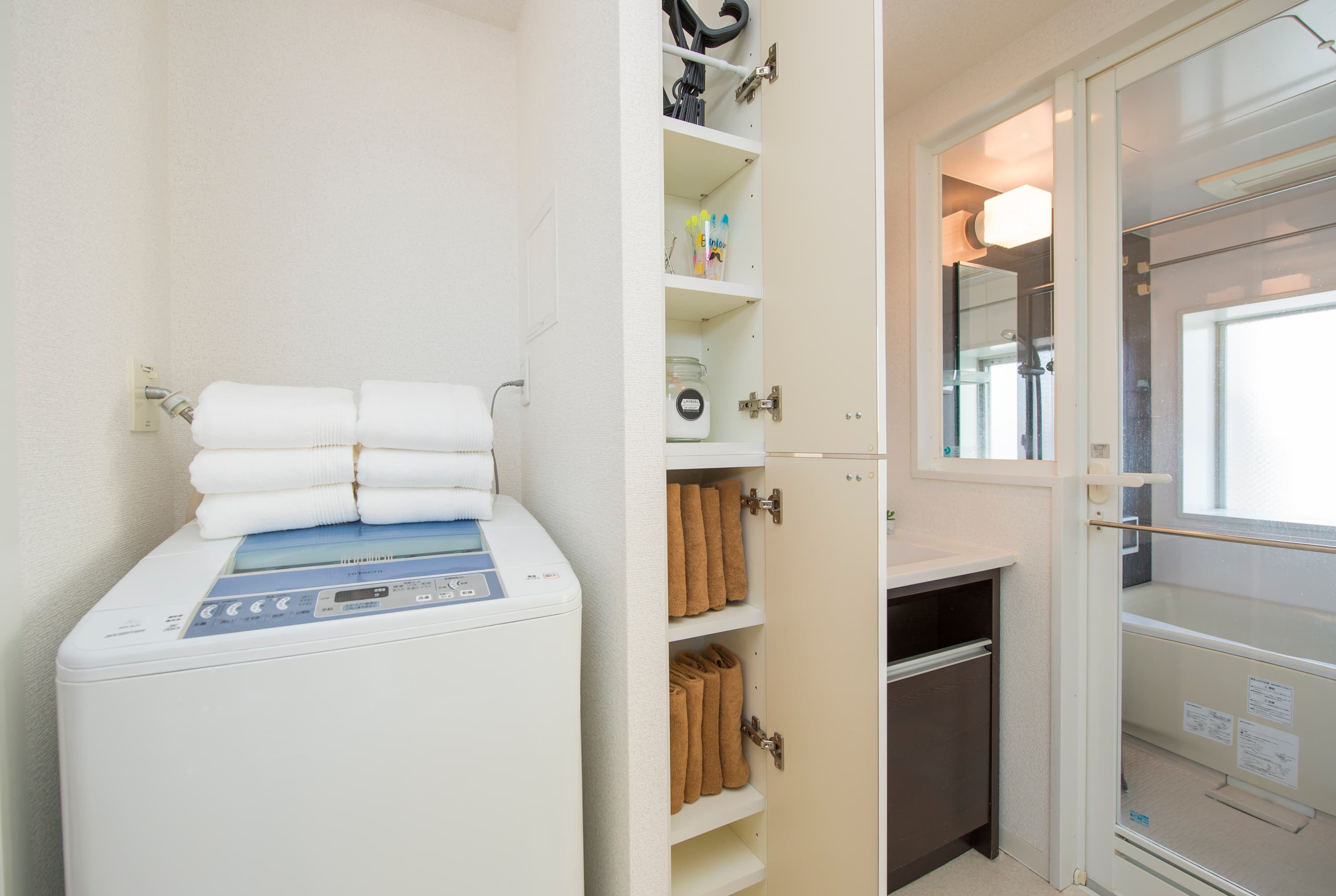 洗面脱衣所 洗濯機は無料でご利用いただけます。
