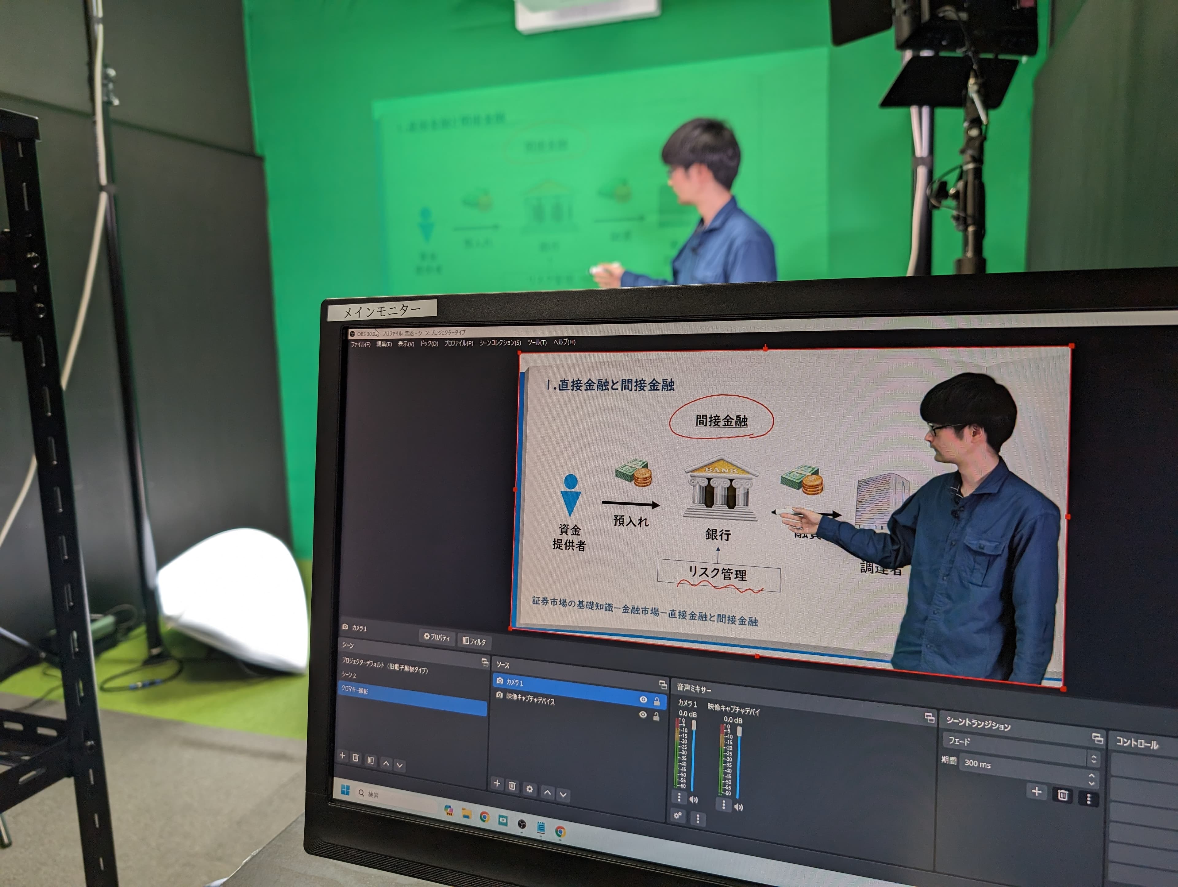 実際の収録イメージです