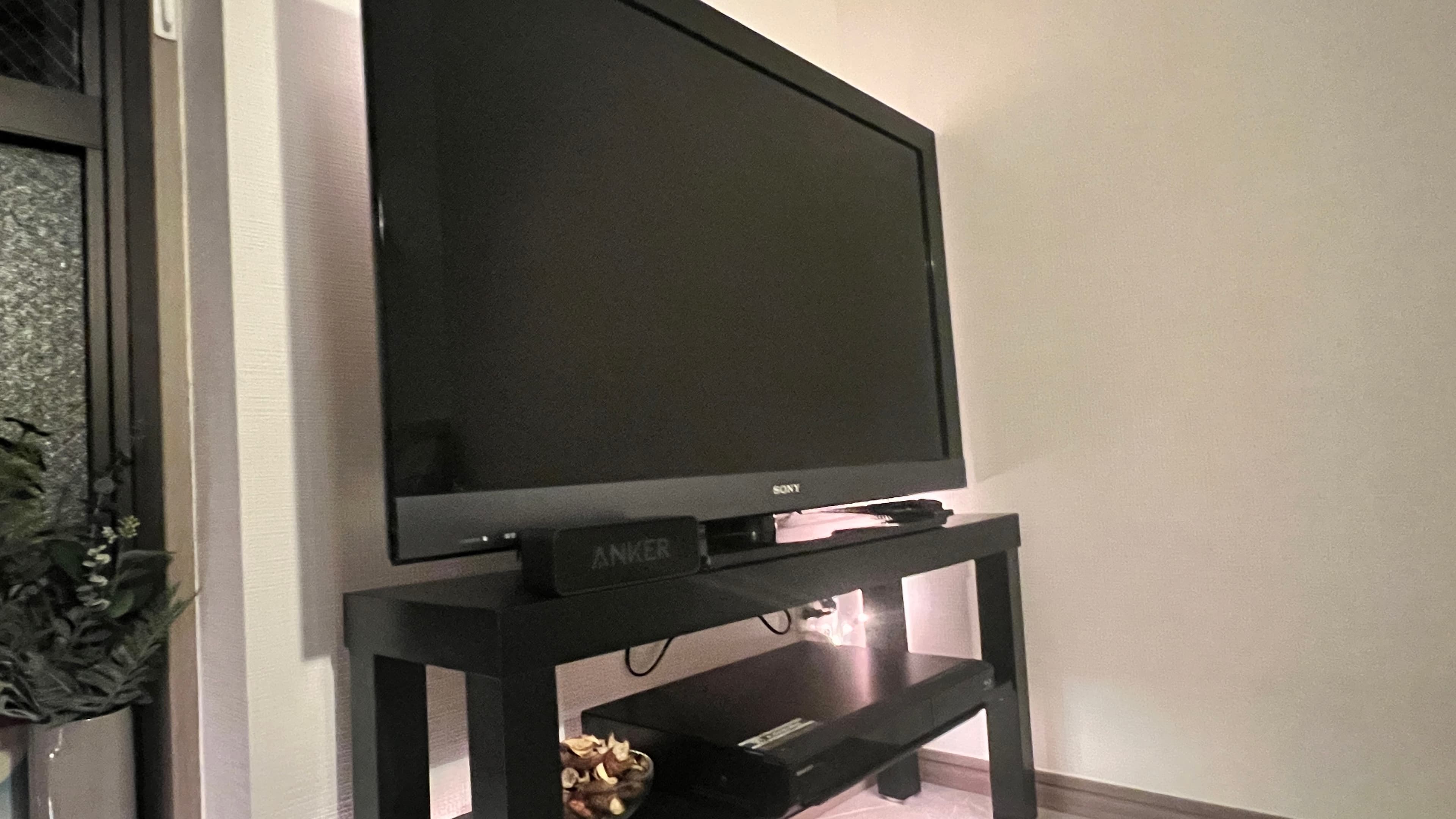 SONYの40型BRAVIAとブルーレイプレイヤーです。 もちろんDVDも含め大画面鑑賞や推し活でも使用されています