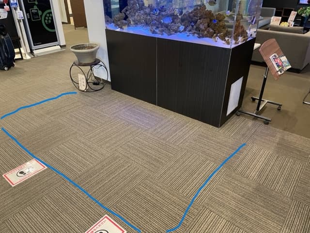 フロント前のレンタルスペース