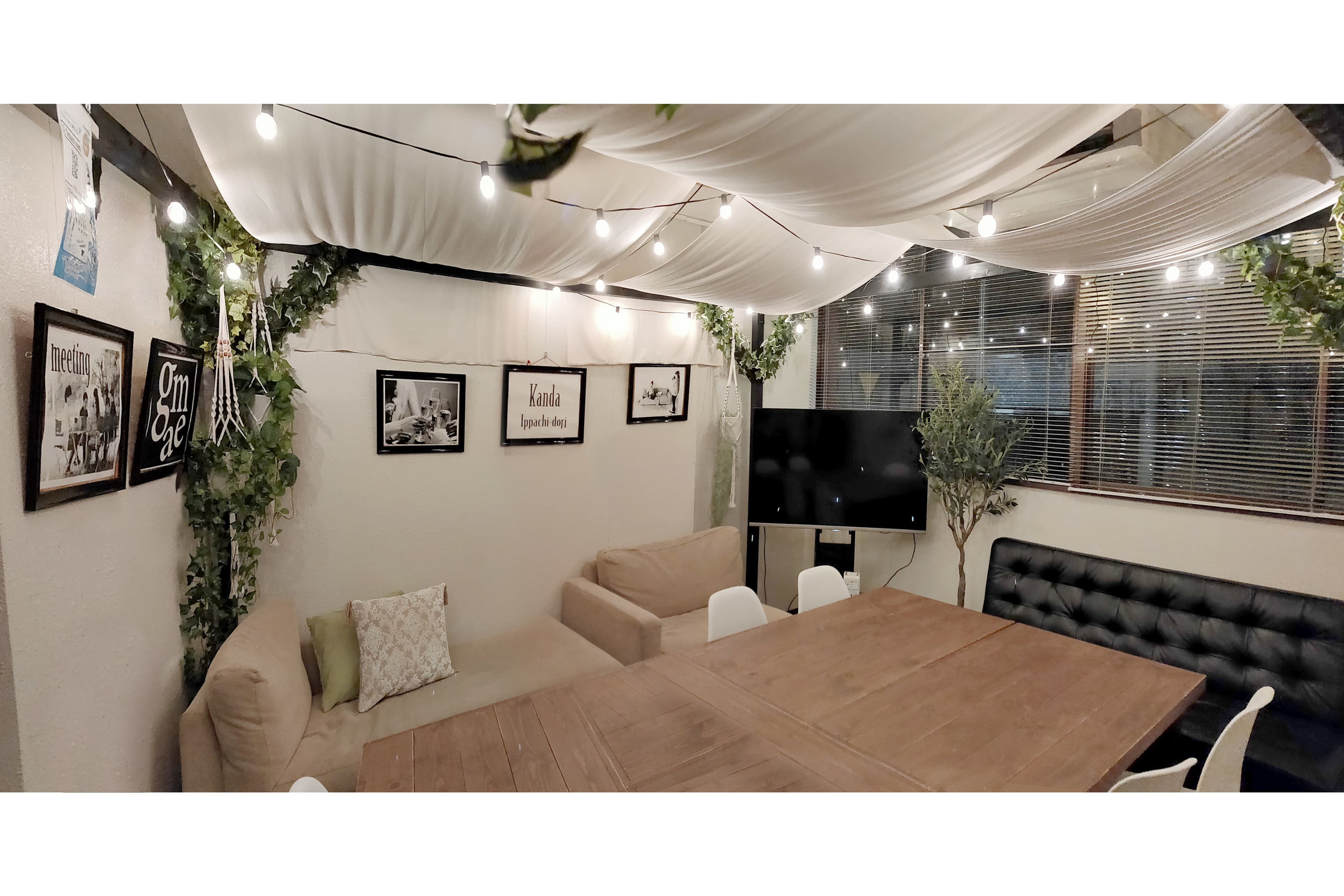 室内 少人数貸切個室・パーティーイベント会場・貸会議室・撮影・ポートレート|Sabori 小川町・淡路町・神田