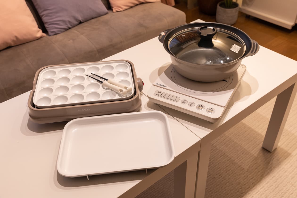 たこ焼き器…1台 卓上IH…1台