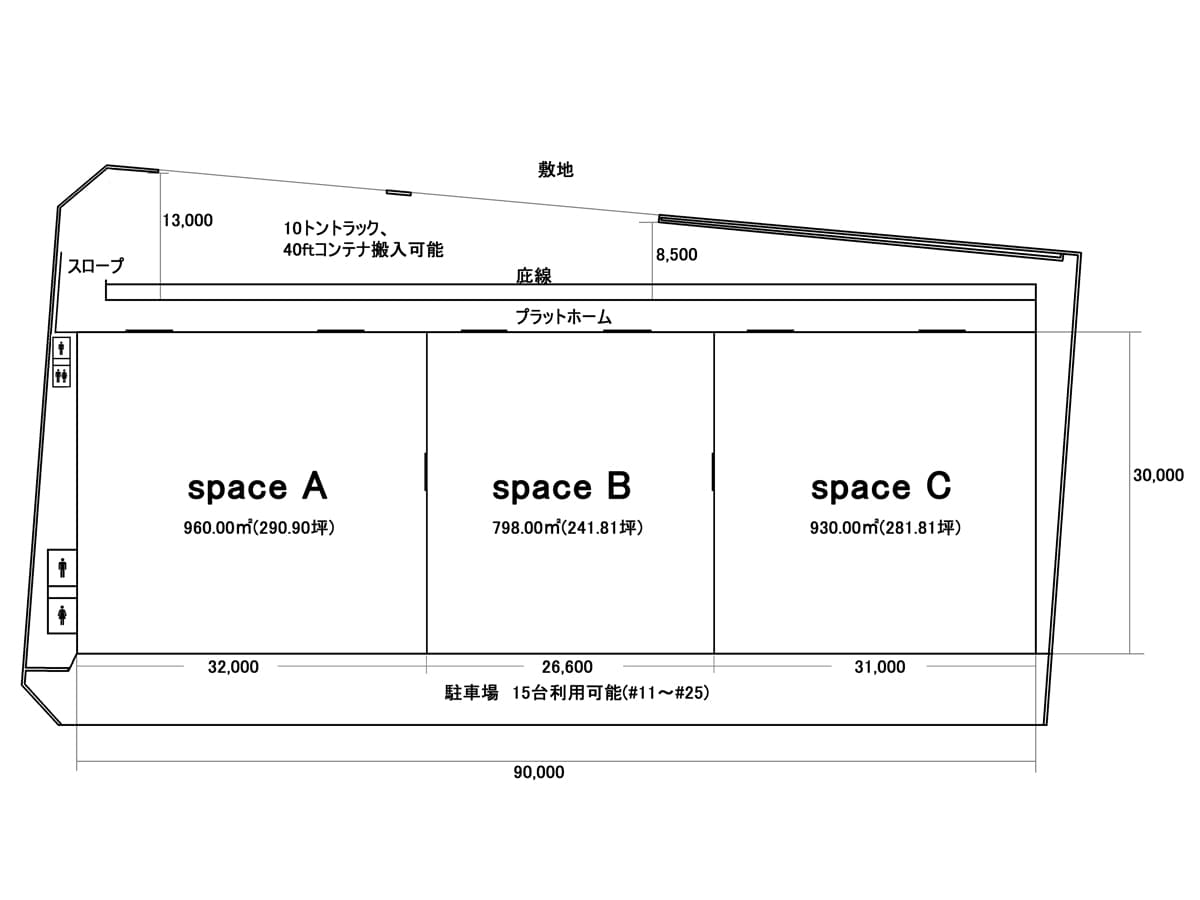 A区画は960㎡(290坪)