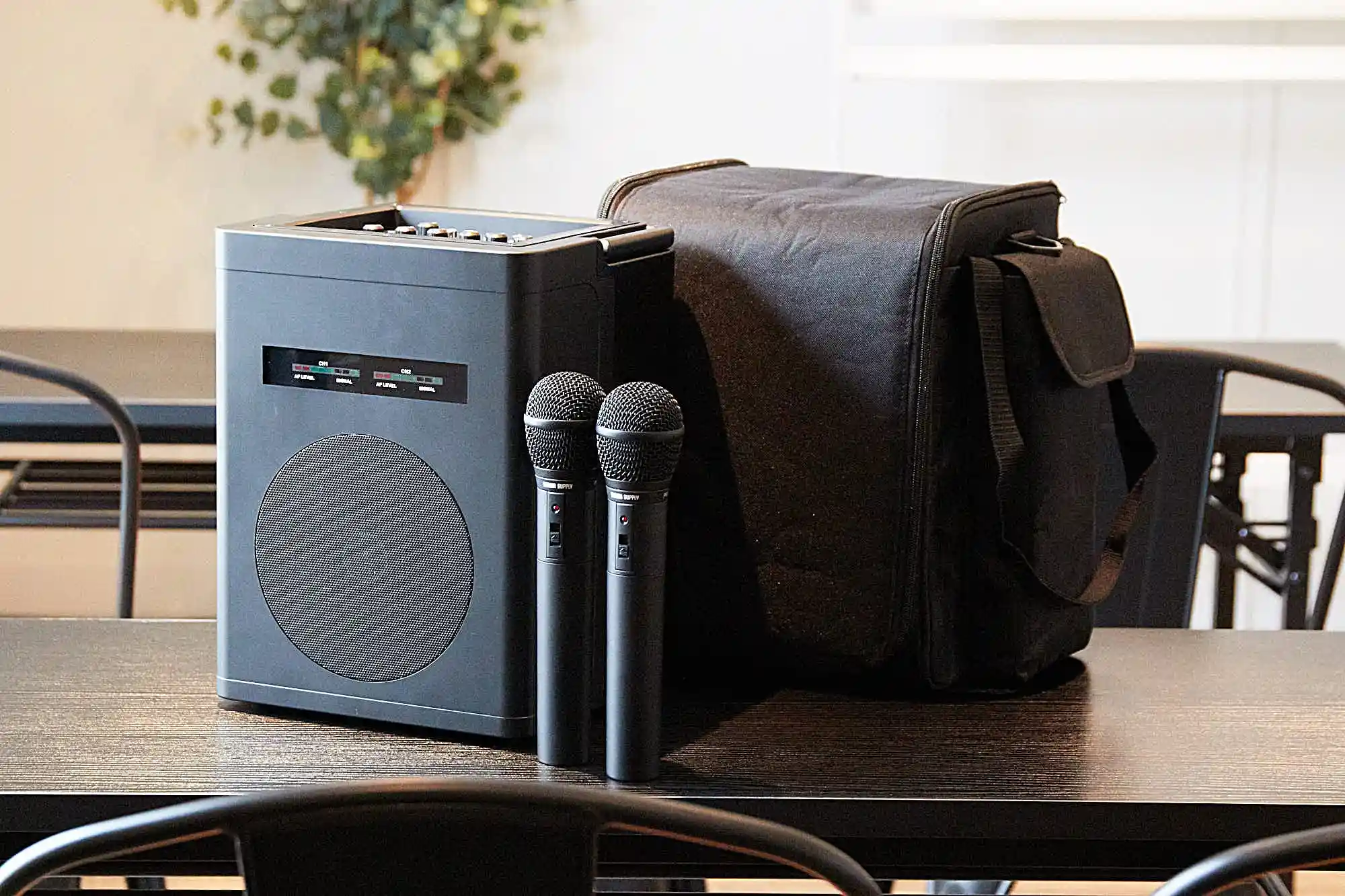 無線マイク(2本) スピーカー - グレイドパーク南青山(旧:Mace南青山)の写真