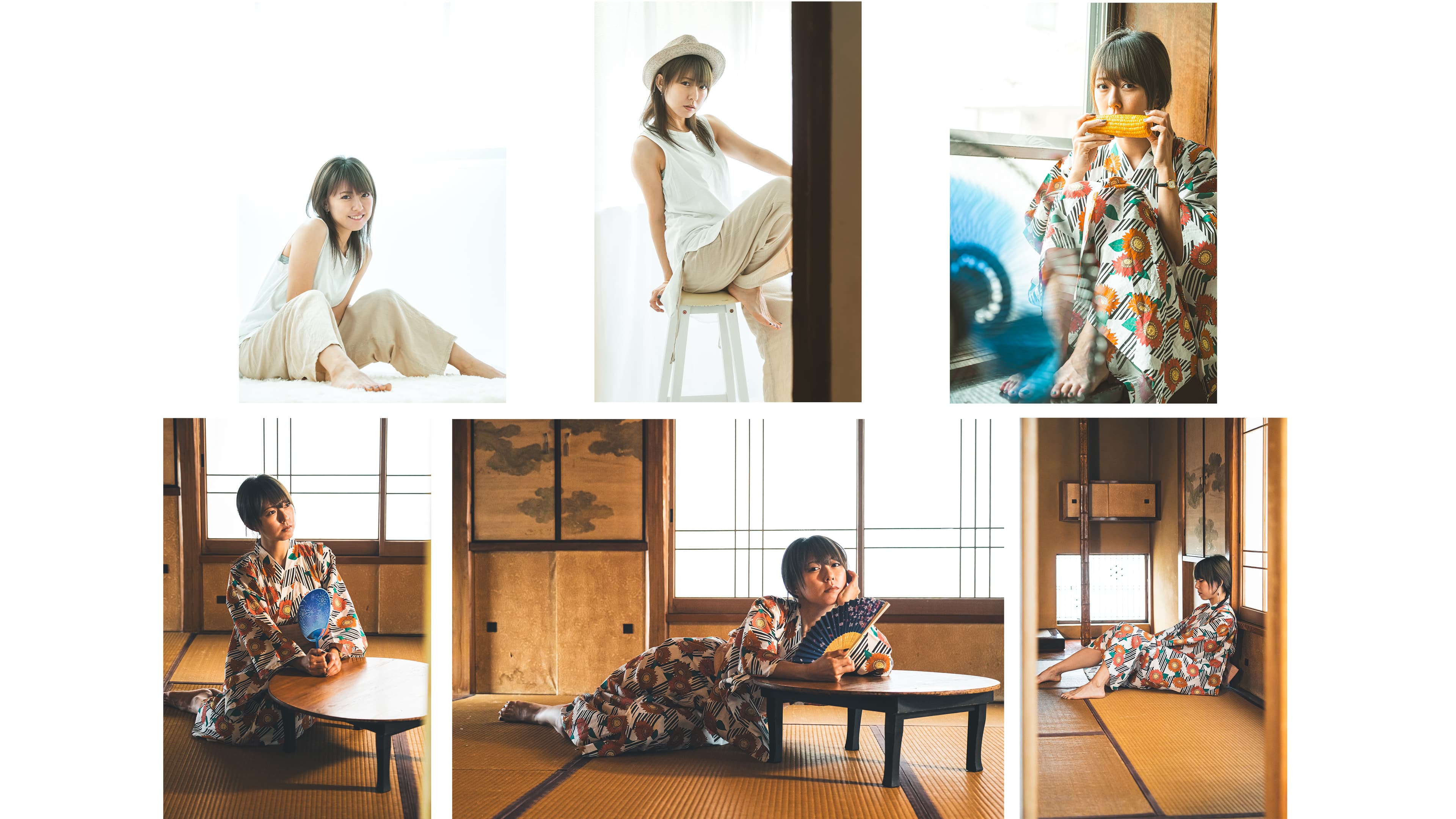 作例 モデル:MIHO 撮影場所:2階フロア/洋室(2.8畳)・和室(4.5畳)・和室(8畳)