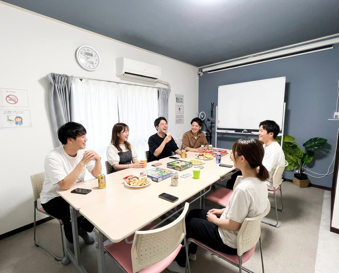 飲食をしながらオフ会・おしゃべり会も可能です。 (飲酒はご相談下さい)