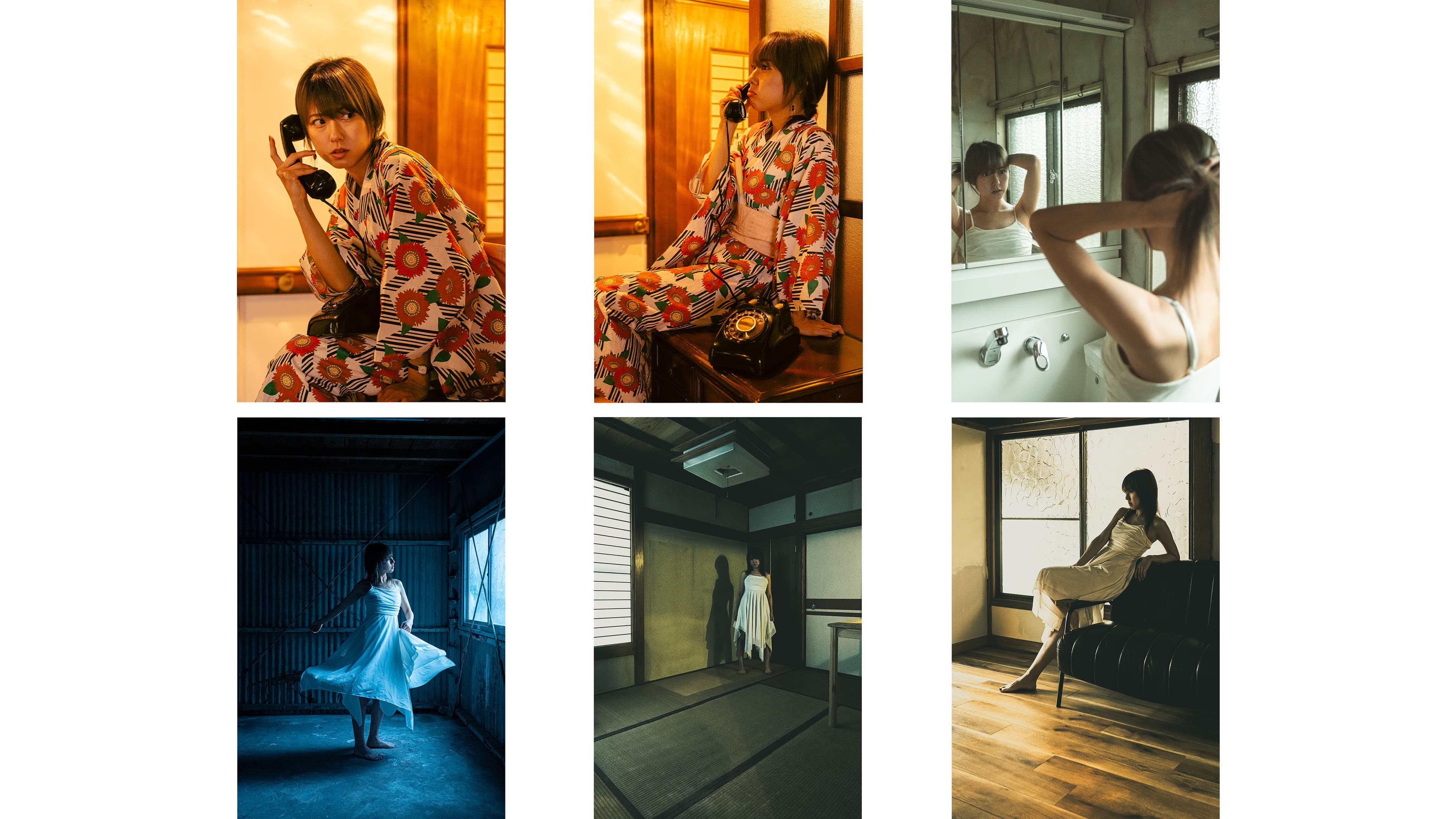 作例 モデル:MIHO 撮影場所:1階フロア/LDK(13.8帖)・洗面台・倉庫・和室(5畳)・洋室(3.7畳)