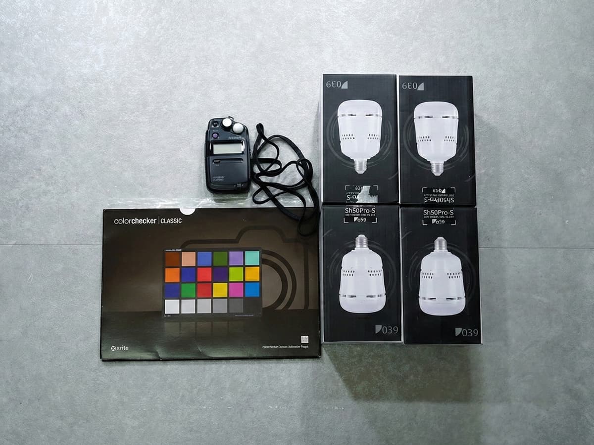 📸プロ撮影セット/高演色LED照明×4、三脚スタンド2本、ColorChecker、SEKONIC 露出計
