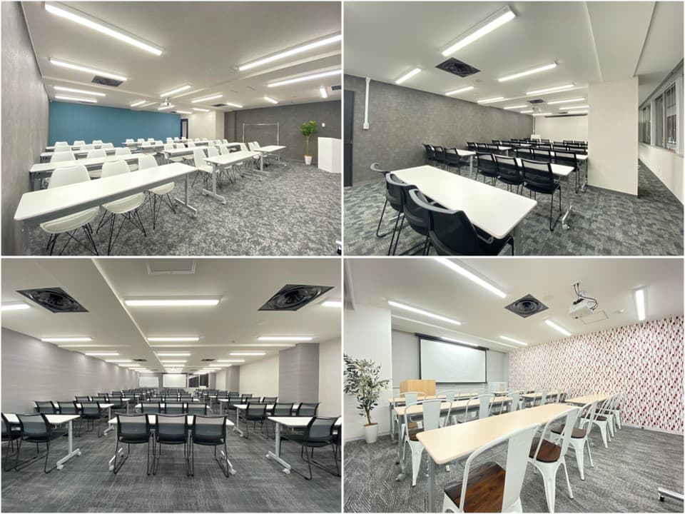 【同ビル内4~7階にも弊社運営の会議室が複数あるため、控室や荷物置き場として同時利用も可能です。】